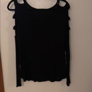 Long sleeve with cut outs on arm